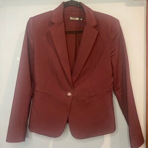 New York & Company 7th Avenue Burgundy Blazer size small